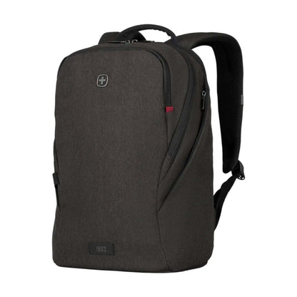 Wenger MX Light 16" Laptop Backpack Heather Grey SmartOrg Water Repellent