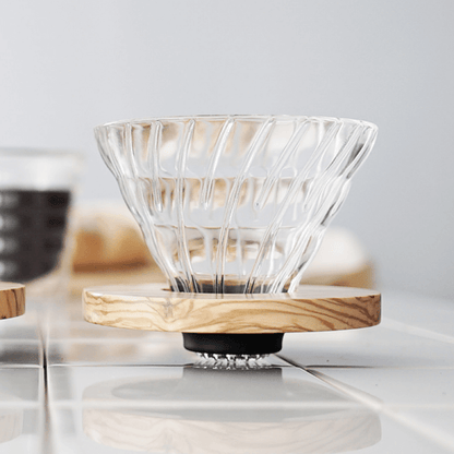 Hario V60 Glass – Olive Wood - 1 Cup
