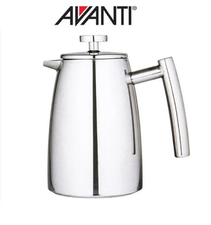 Avanti Modena 3 Cup Insulated Twin Wall Coffee Plunger  - Silver | Coffee Plunger | Double Walled