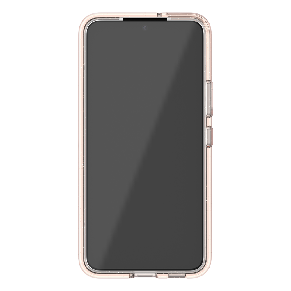 Ugly Rubber Samsung s22 Vogue Glitter Infused Armor Case (Rose Gold)