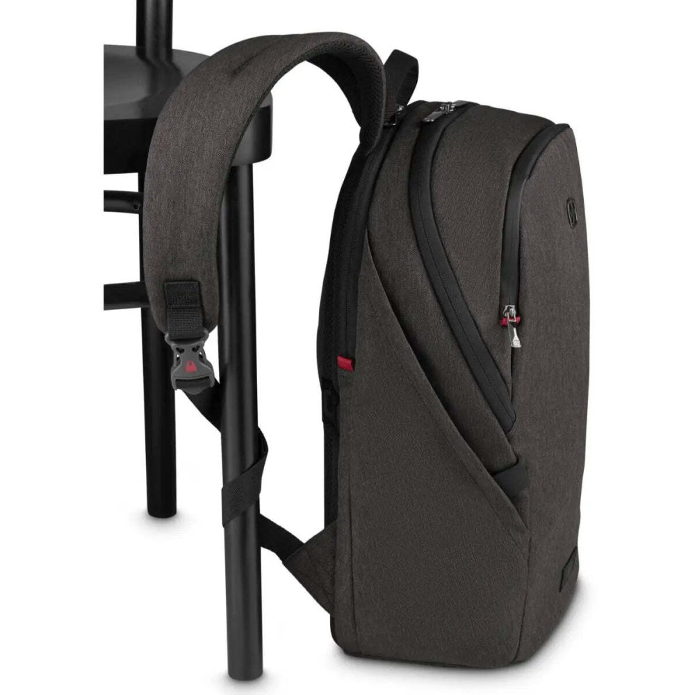Wenger MX Light 16" Laptop Backpack Heather Grey SmartOrg Water Repellent