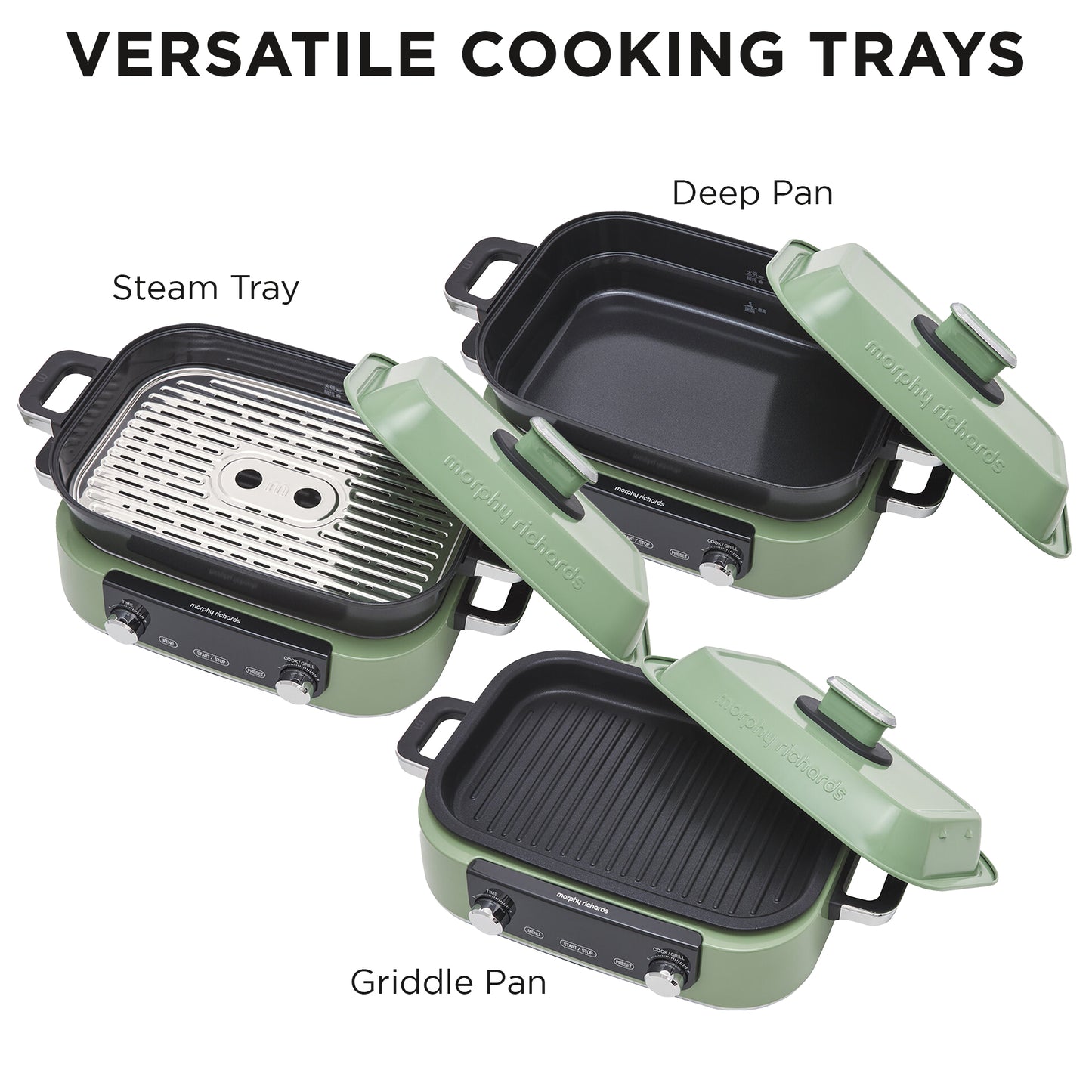 Morphy Richards 3L Non-stick Multifunction Electric Cooker Pan (Green)