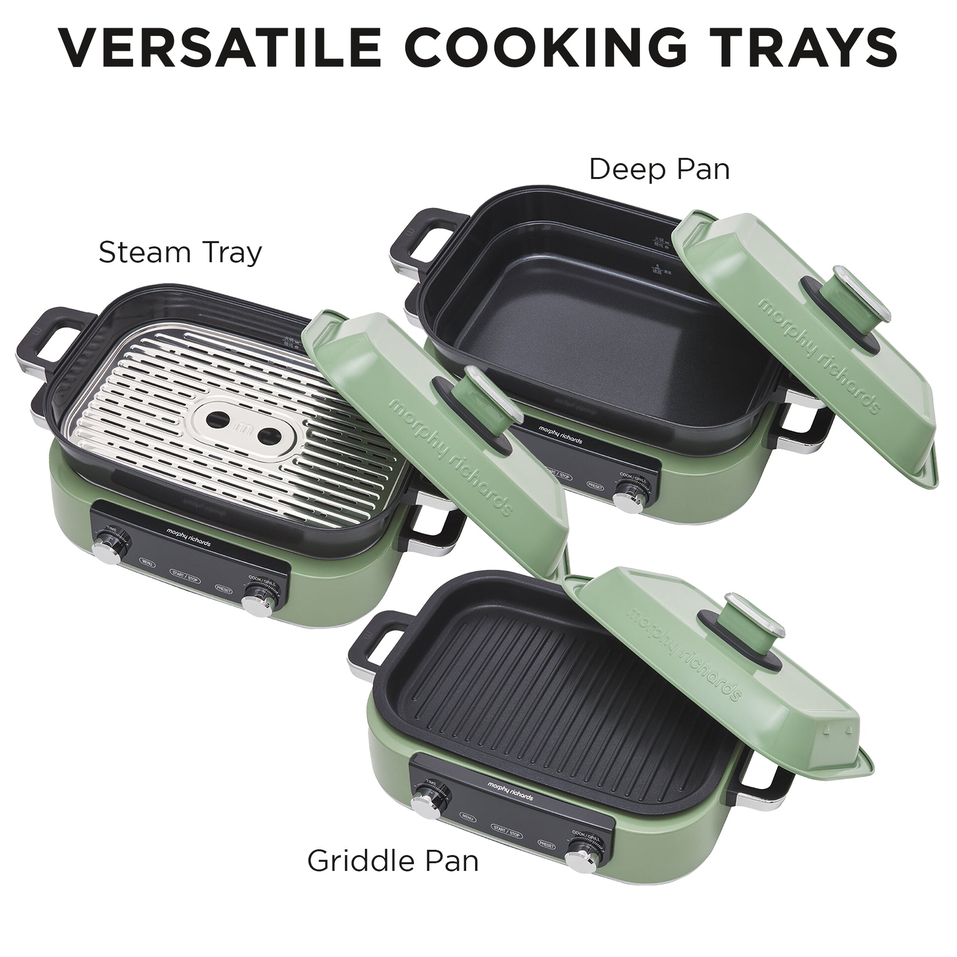 Morphy Richards 3L Non-stick Multifunction Electric Cooker Pan (Green)