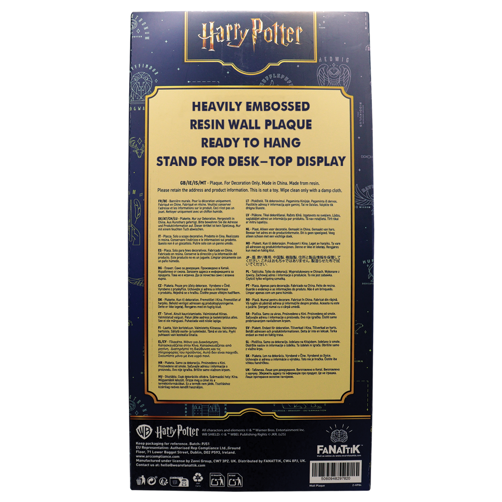 Fanattik Harry Potter Mermaid Stained Glass Window Resin Plaque