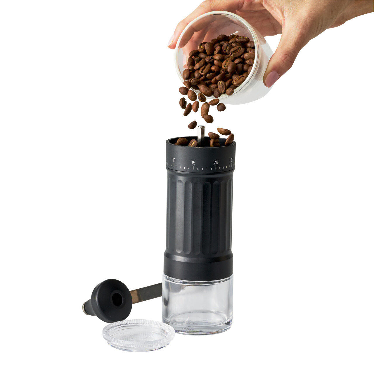 Avanti Manual Coffee Grinder | Hand Grinder - Black