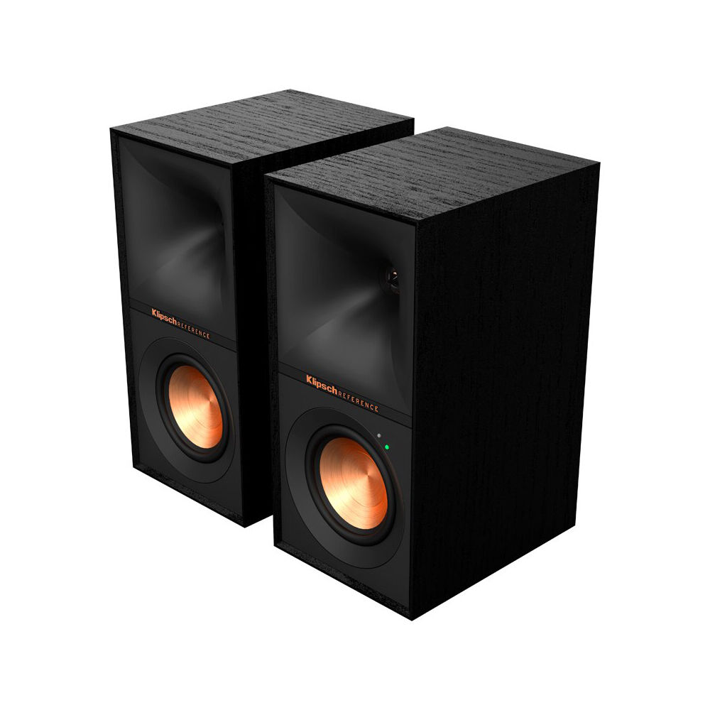 Klipsch R-40PM Powered Wireless Bluetooth Bookshelf 70W Speakers (2x) Black