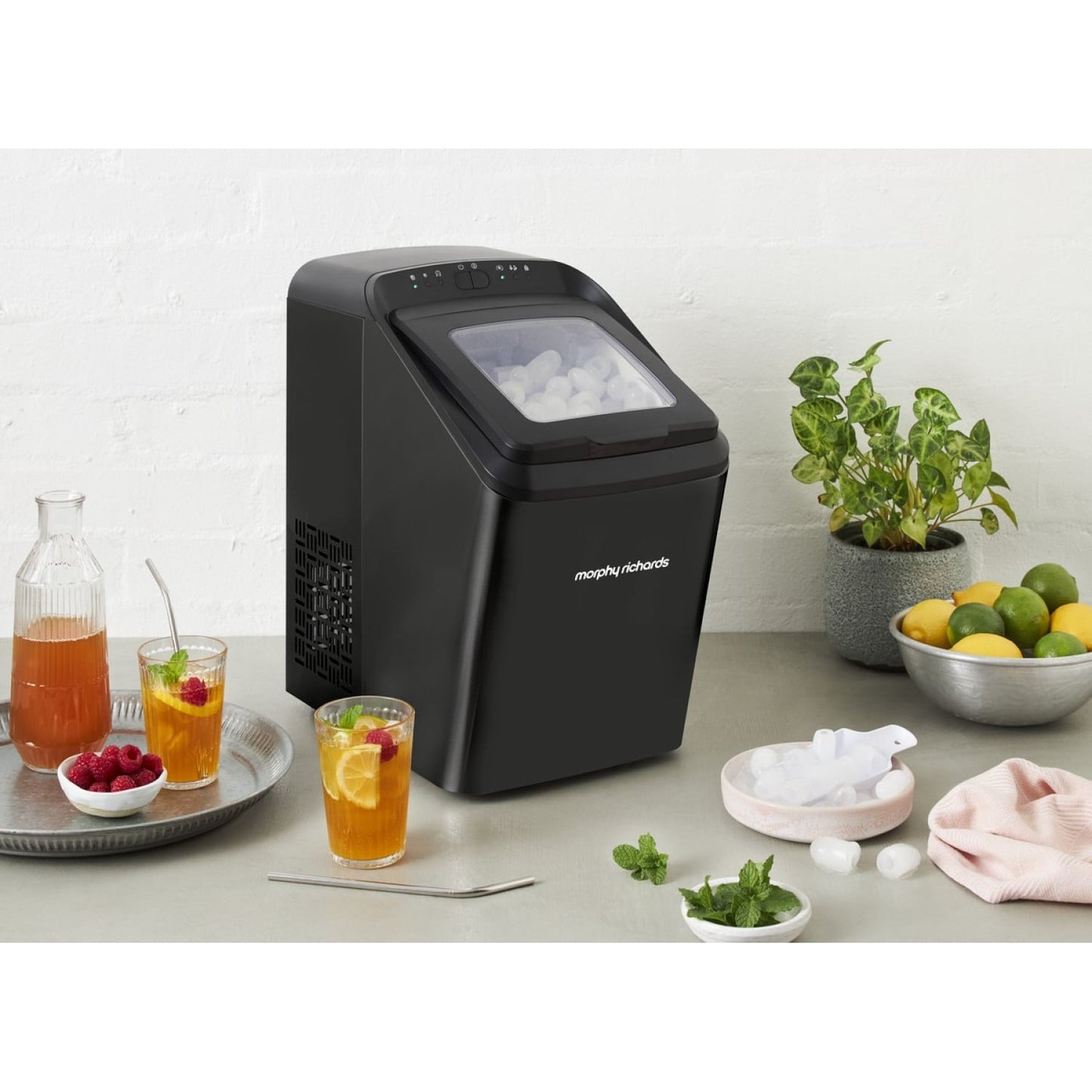 Morphy Richards Compact 15kg Matte Ice Maker Ice Cube Machine Black