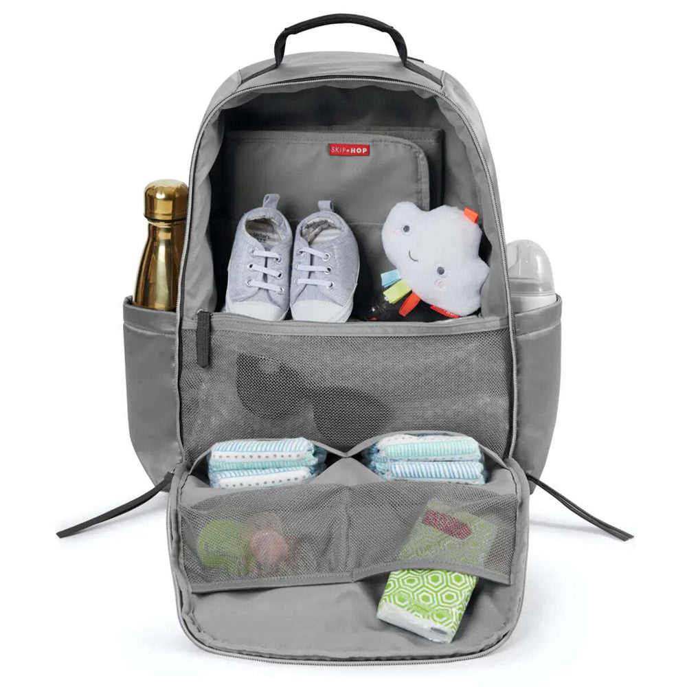 Skip Hop Skyler Nappy Backpack - Shiny Grey