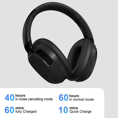 Silcron Active Noise Cancelling Bluetooth Headphones (Black)