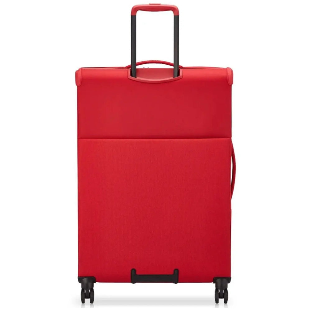 Delsey Brochant 3 Medium 67cm Expandable Travel Luggage Suitcase TSA Lock Red