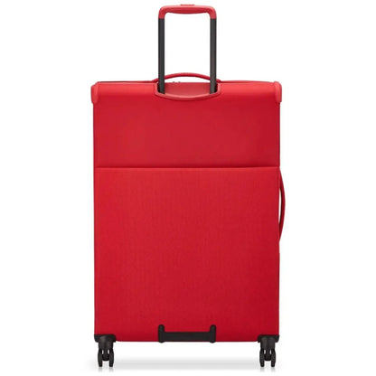 Delsey Brochant 3 Medium 67cm Expandable Travel Luggage Suitcase TSA Lock Red