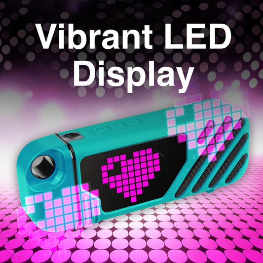 Laser LED Karaoke Speaker with 2 Wireless Microphones (Aquatic Awe)