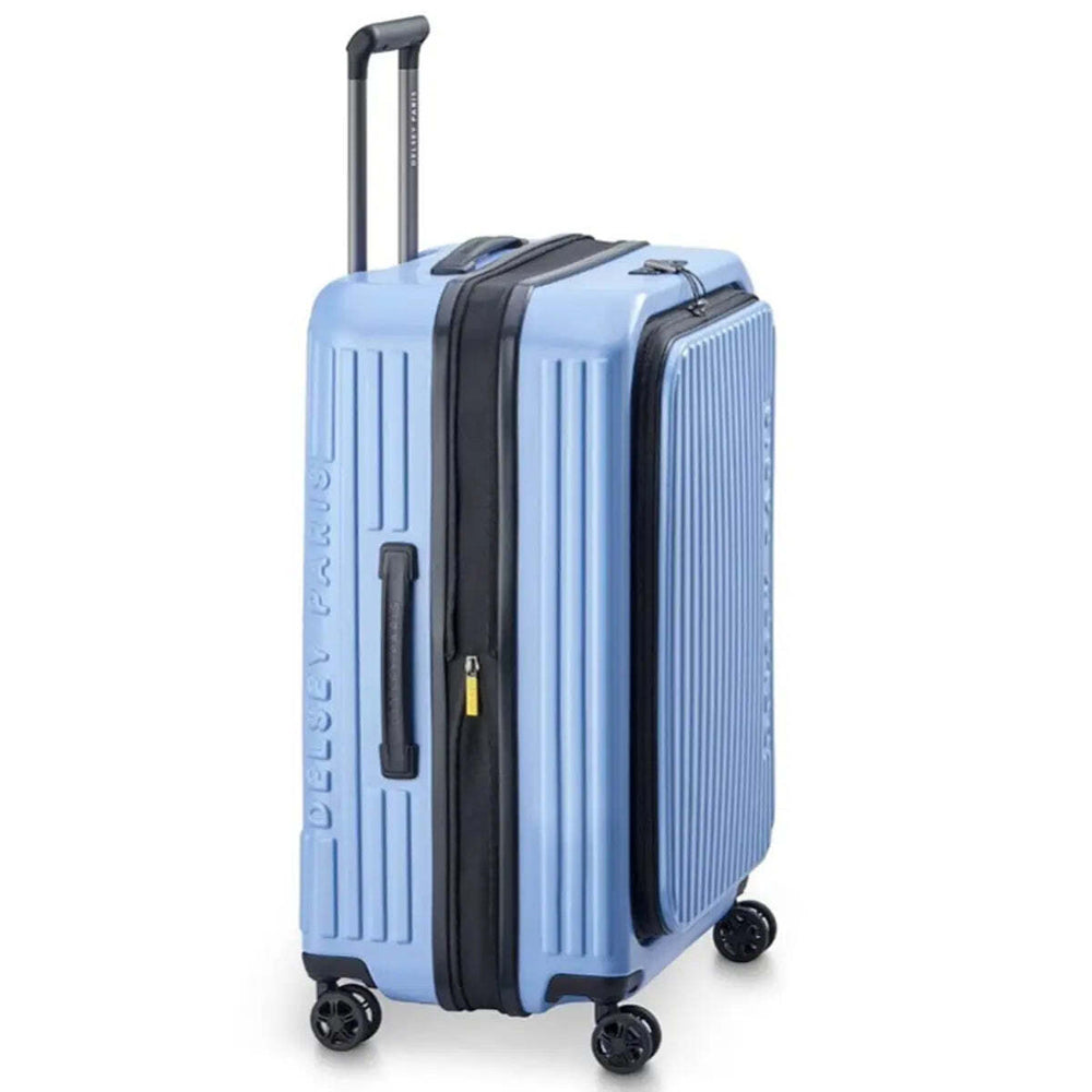 Delsey Securtime Zip 66 cm Top Opening 4-Wheel Expandable Suitcase - Lavender Blue