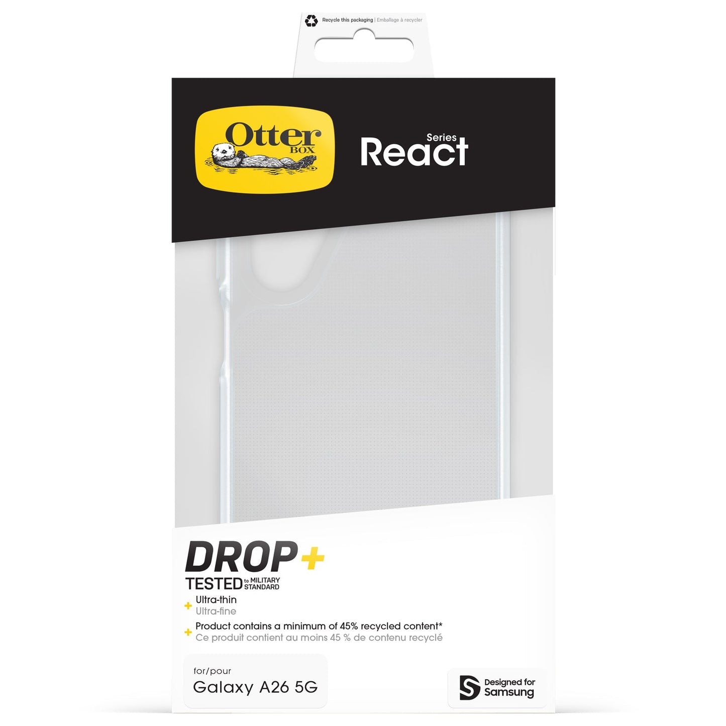 Otterbox React Case - For Samsung A26 5G - Clear -