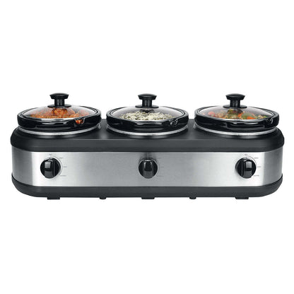 Healthy Choice 3-Pot 2.5L Slow Cooker 405W with 3 Settings