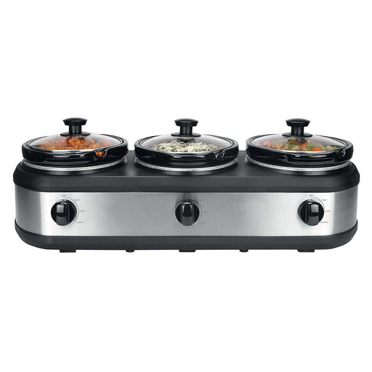 Healthy Choice 3-Pot 2.5L Slow Cooker 405W with 3 Settings