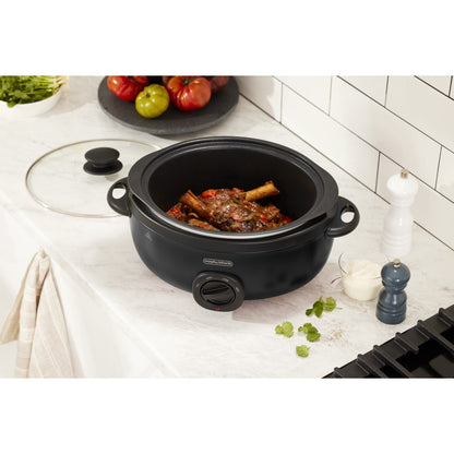Morphy Richards 6.5L Sear Stew Slow Cooker Variable Heating Matte Black