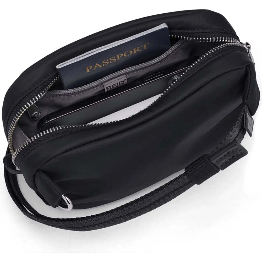 Pacsafe W Anti-Theft RFID Blocking Slashguard Micro Travel Sling Black