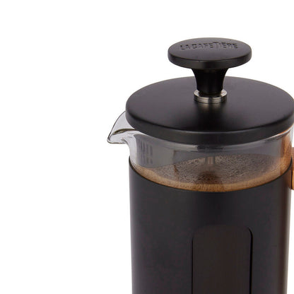 La Cafetiere Pisa 3-Cup 350ml Stainless Steel/Glass French Press (Black)