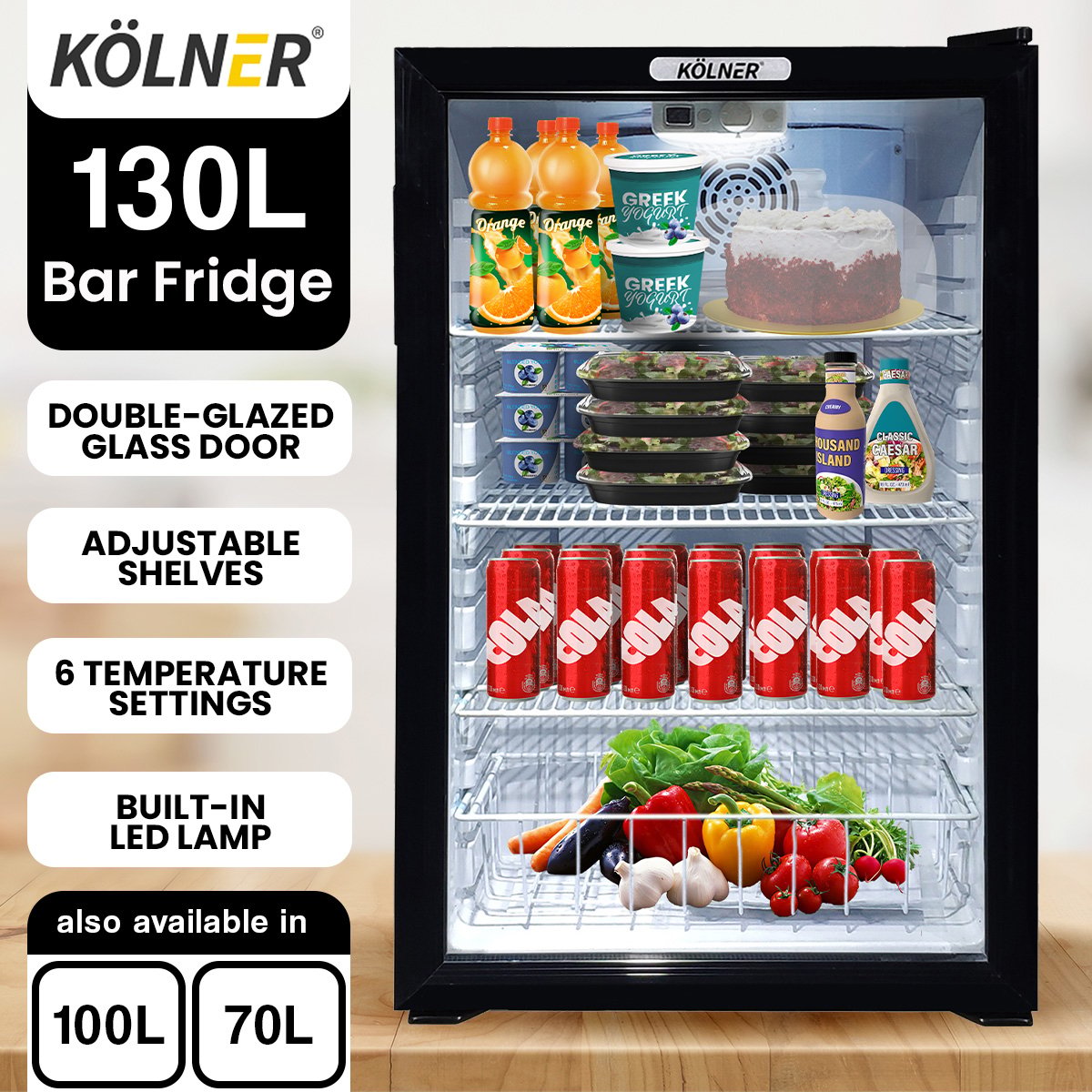 Kolner 130L Mini Bar Fridge