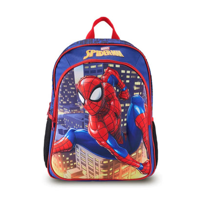Spiderman Kids 15in Backpack Spiderman Print School Bag With Side Pockets