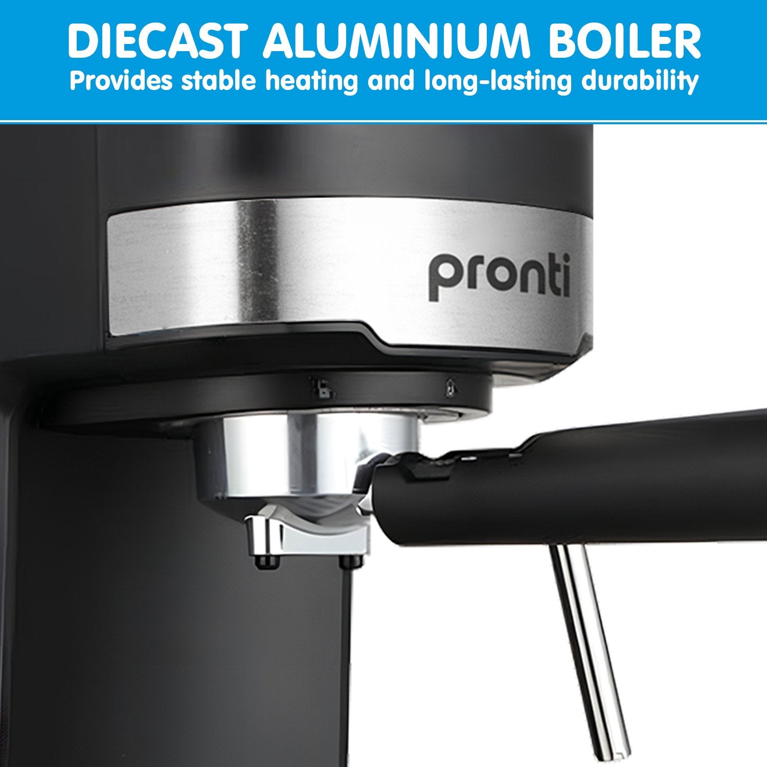Pronti CM-850D Coffee Machine with Milk Frother