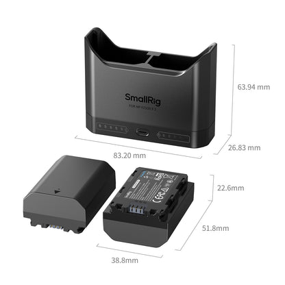 SmallRig Turbo Charging Kit for NP-FZ100 Camera Batteries 5483