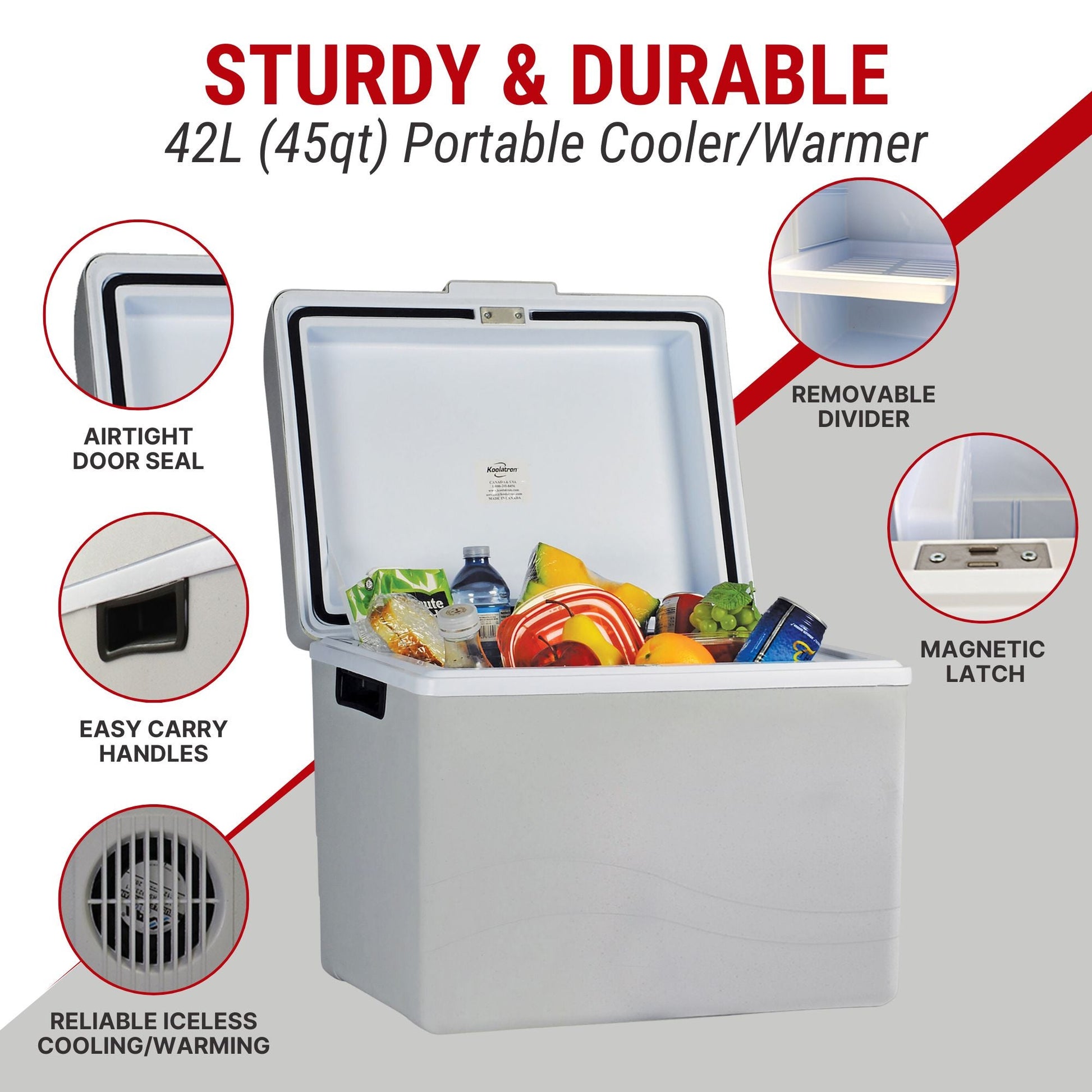 Koolatron Portable Electric Cooler, 42L