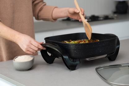 Healthy Choice 7.2L Capacity Non-Stick Stone Electric Fry Pan