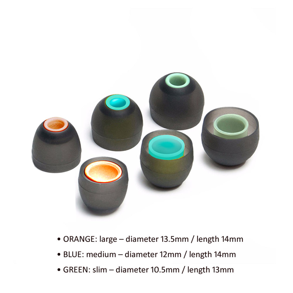 Sansai Replacement Silicone Ear Tips in Multi Size Pack (S/M/L)