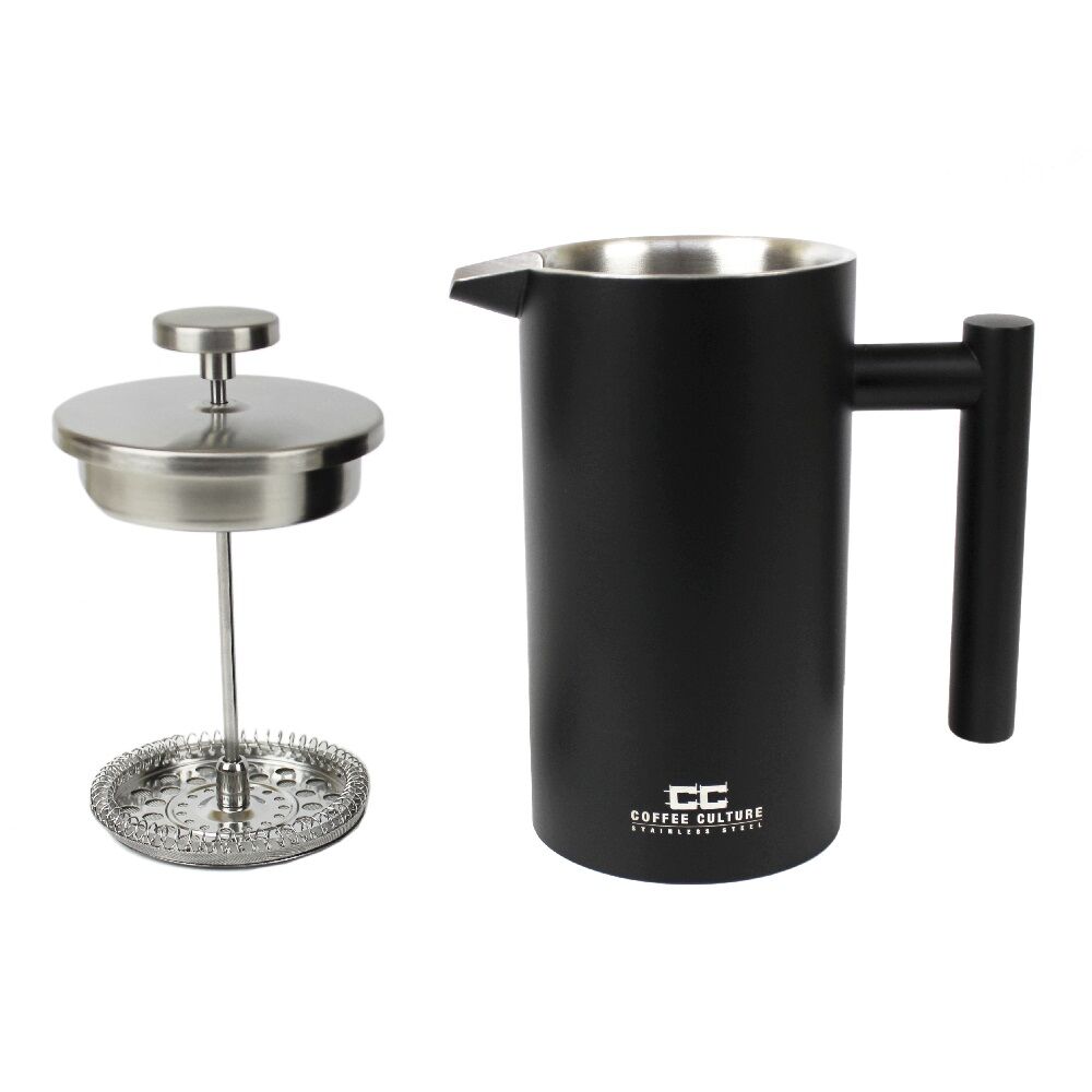 Coffee Culture French Press Stainless Steel Matt Black - 800ml