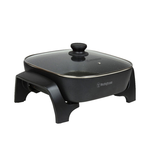 Westinghouse 5L Square Non-Stick Electric Frypan 2000W Stone Finish