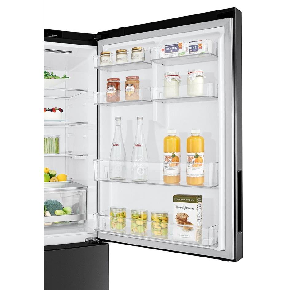 LG GB-455MBL 420L Bottom Mount Fridge (Matte Black)