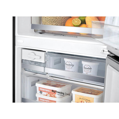 LG GB-455MBL 420L Bottom Mount Fridge (Matte Black)