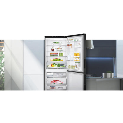 LG GB-455MBL 420L Bottom Mount Fridge (Matte Black)