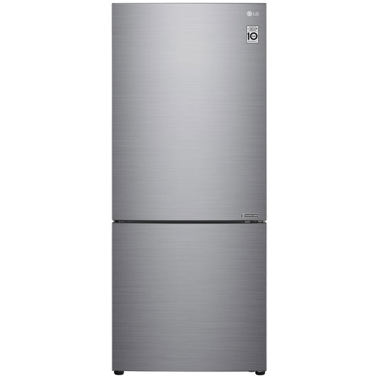 LG GB-455PL 420L Bottom Mount Fridge (Stainless Steel)