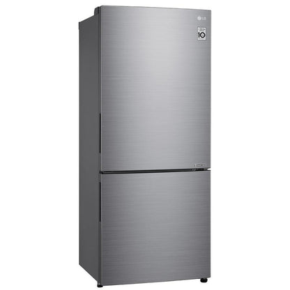 LG GB-455PL 420L Bottom Mount Fridge (Stainless Steel)