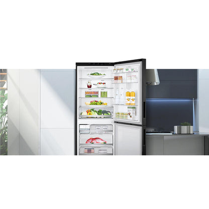 LG GB-455PL 420L Bottom Mount Fridge (Stainless Steel)