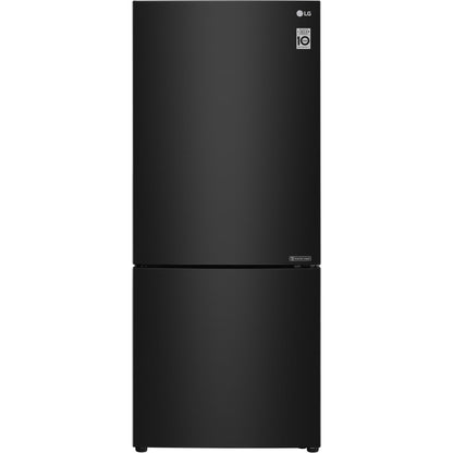 LG GB-455BTL 420L Bottom Mount Fridge (Black)
