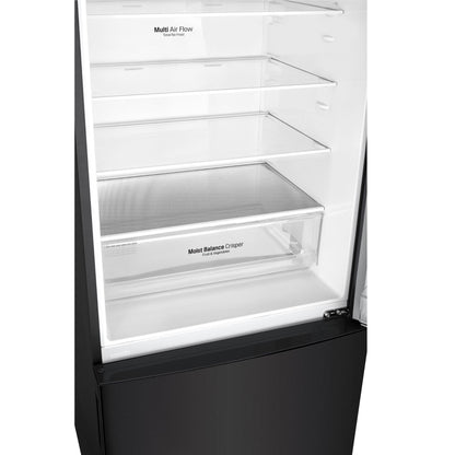 LG GB-455BTL 420L Bottom Mount Fridge (Black)