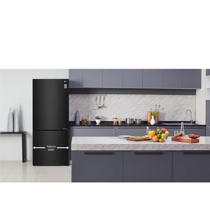 LG GB-455BTL 420L Bottom Mount Fridge (Black)