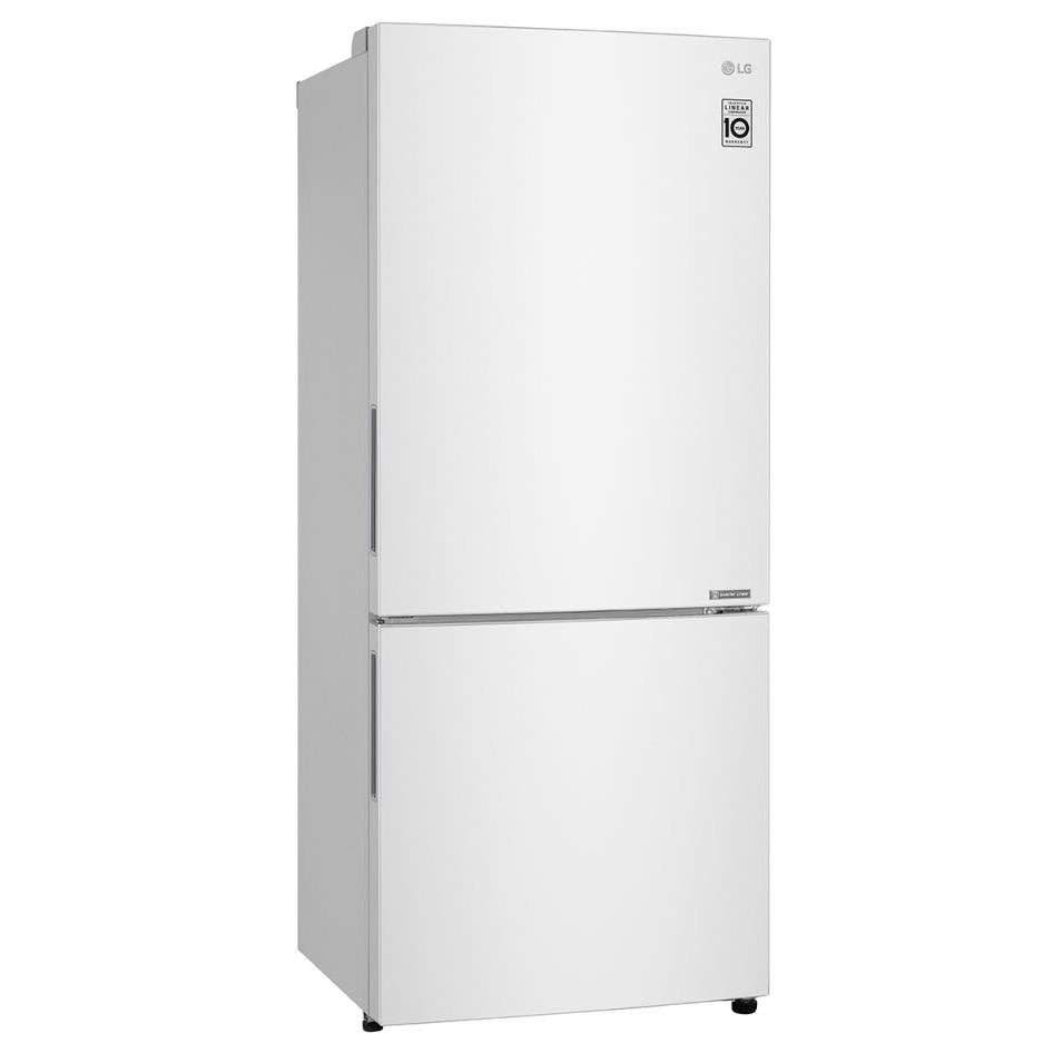 LG GB-455WL 420L Bottom Mount Fridge (White)