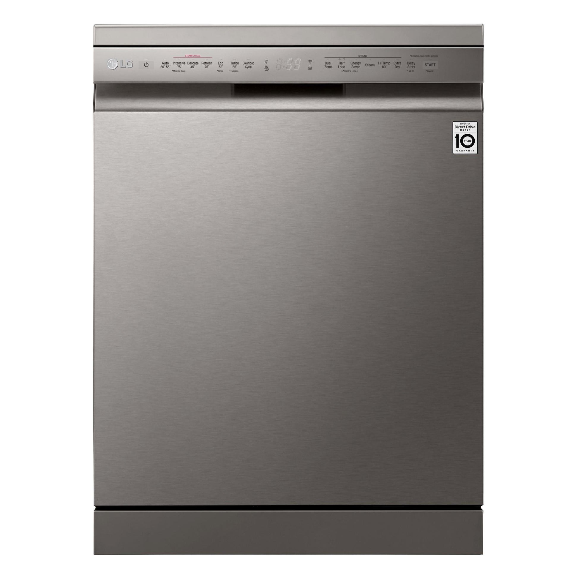 LG XD4B24PS TrueSteam 14 Place Setting Dishwasher (Platinum Steel)