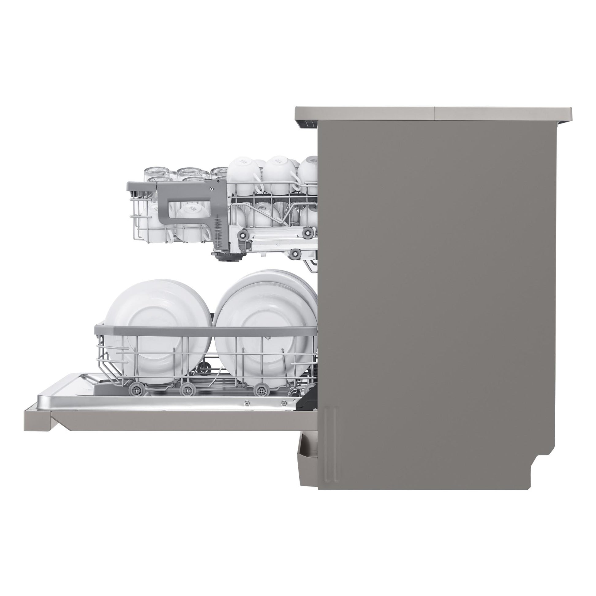 LG XD4B24PS TrueSteam 14 Place Setting Dishwasher (Platinum Steel)