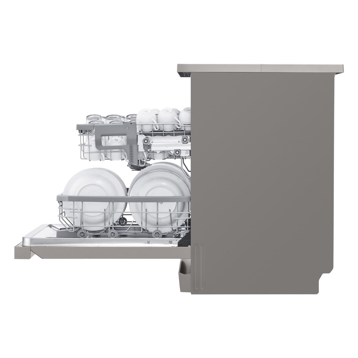 LG XD4B24PS TrueSteam 14 Place Setting Dishwasher (Platinum Steel)