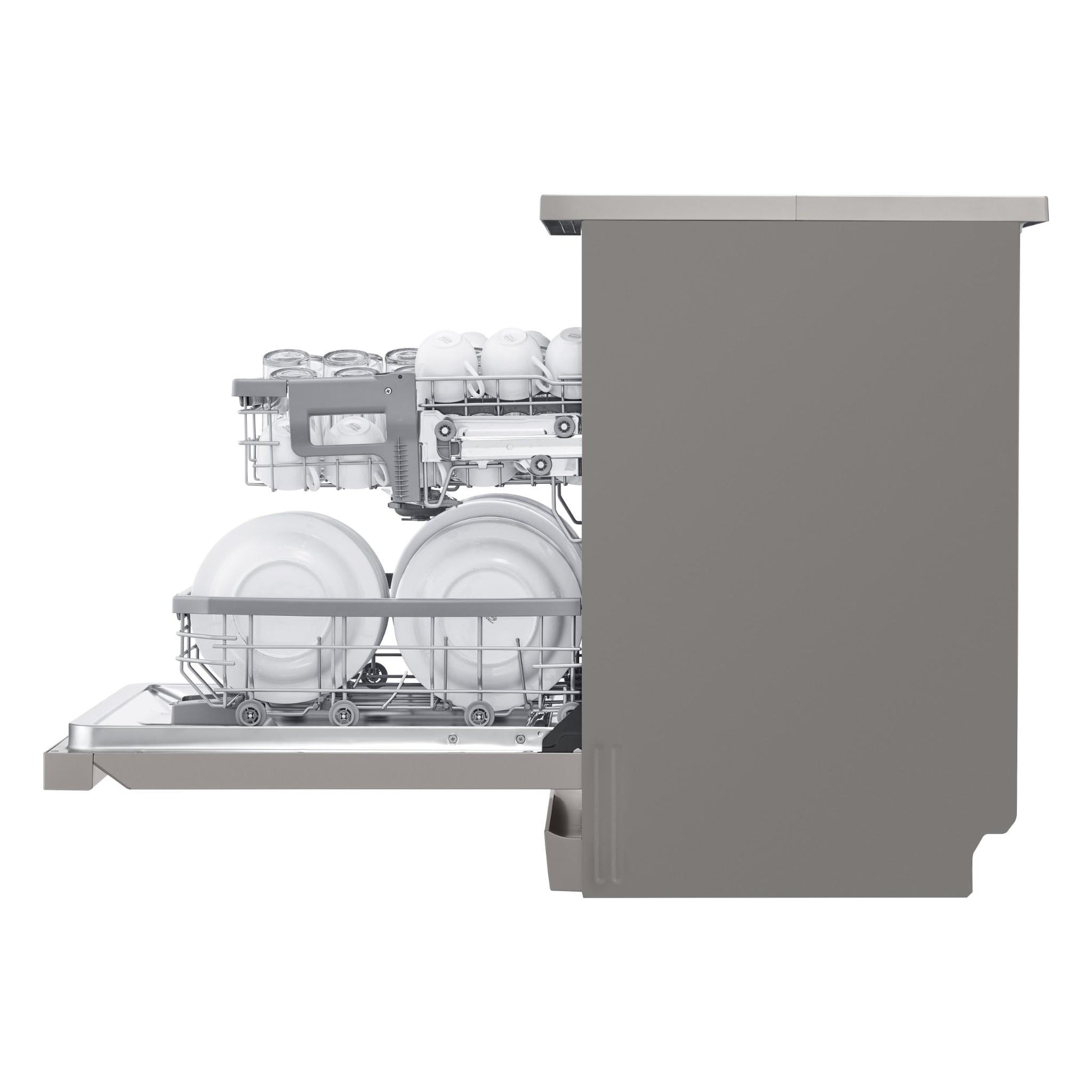 LG XD4B24PS TrueSteam 14 Place Setting Dishwasher (Platinum Steel)