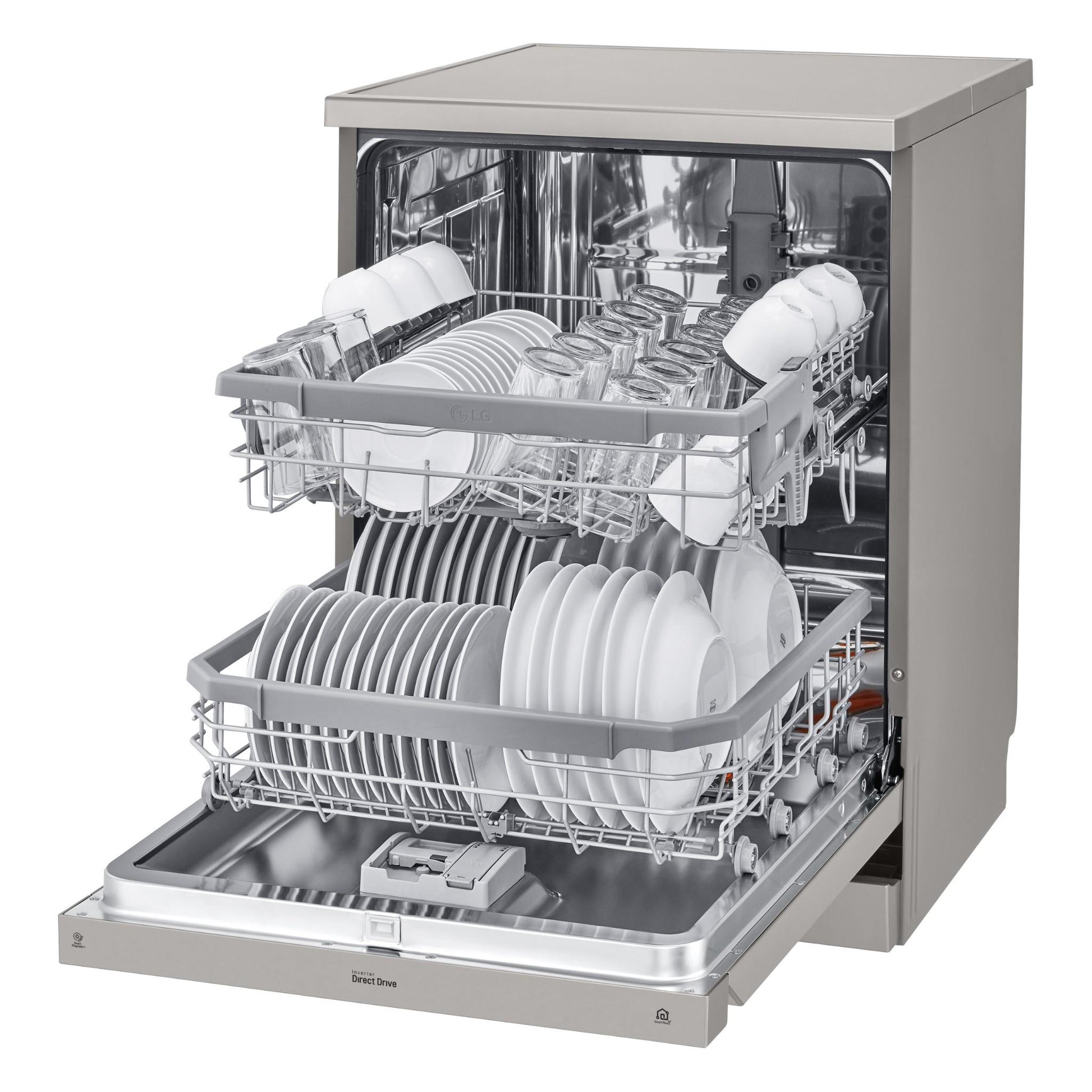 LG XD4B24PS TrueSteam 14 Place Setting Dishwasher (Platinum Steel)