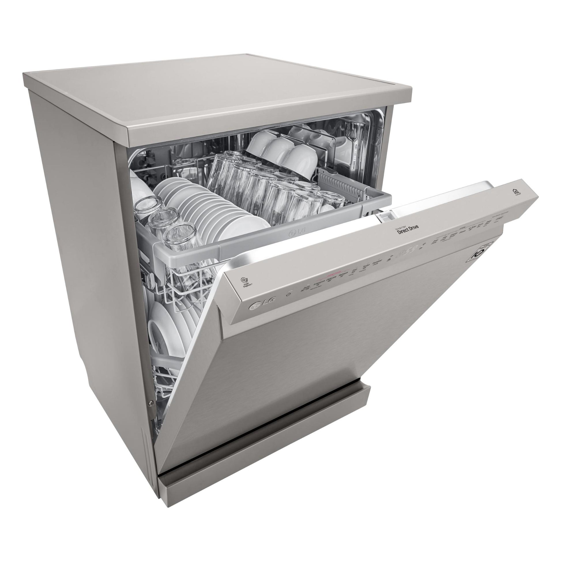 LG XD4B24PS TrueSteam 14 Place Setting Dishwasher (Platinum Steel)