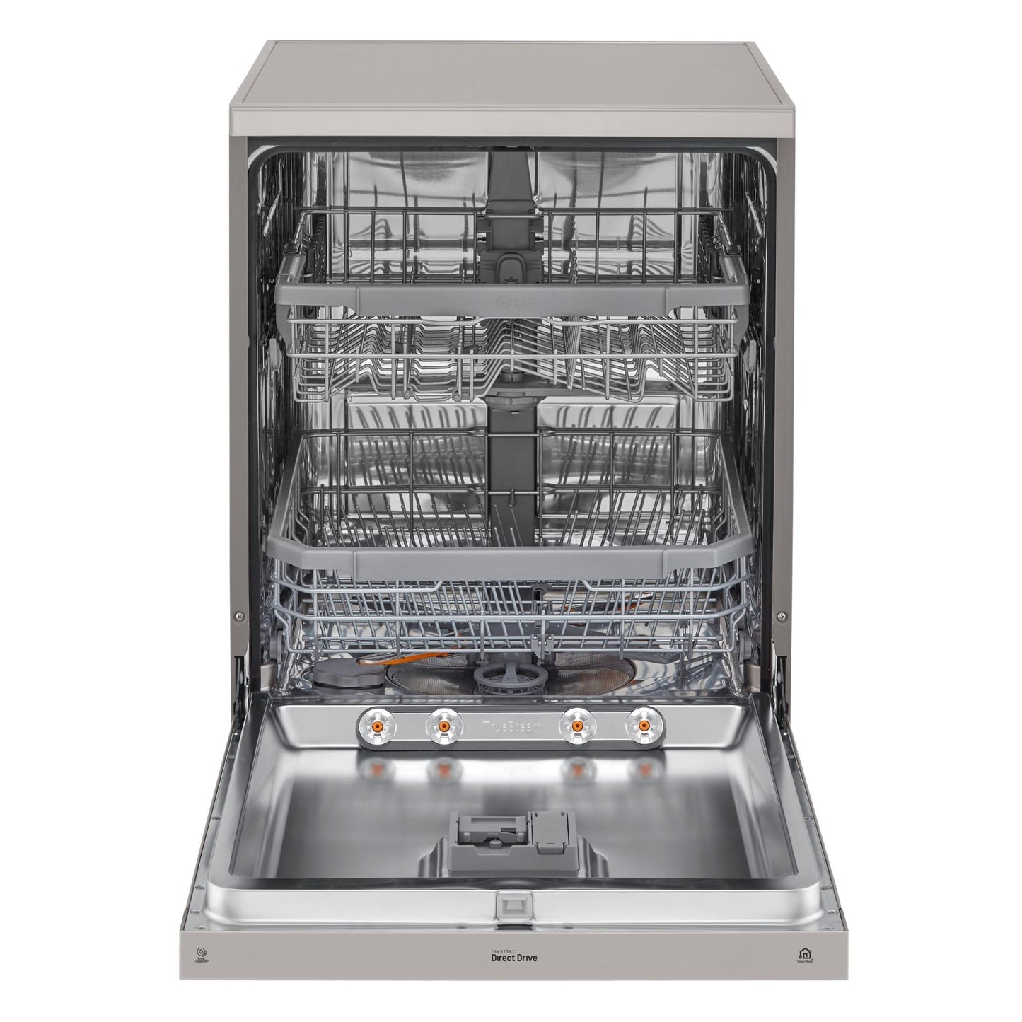 LG XD4B24PS TrueSteam 14 Place Setting Dishwasher (Platinum Steel)