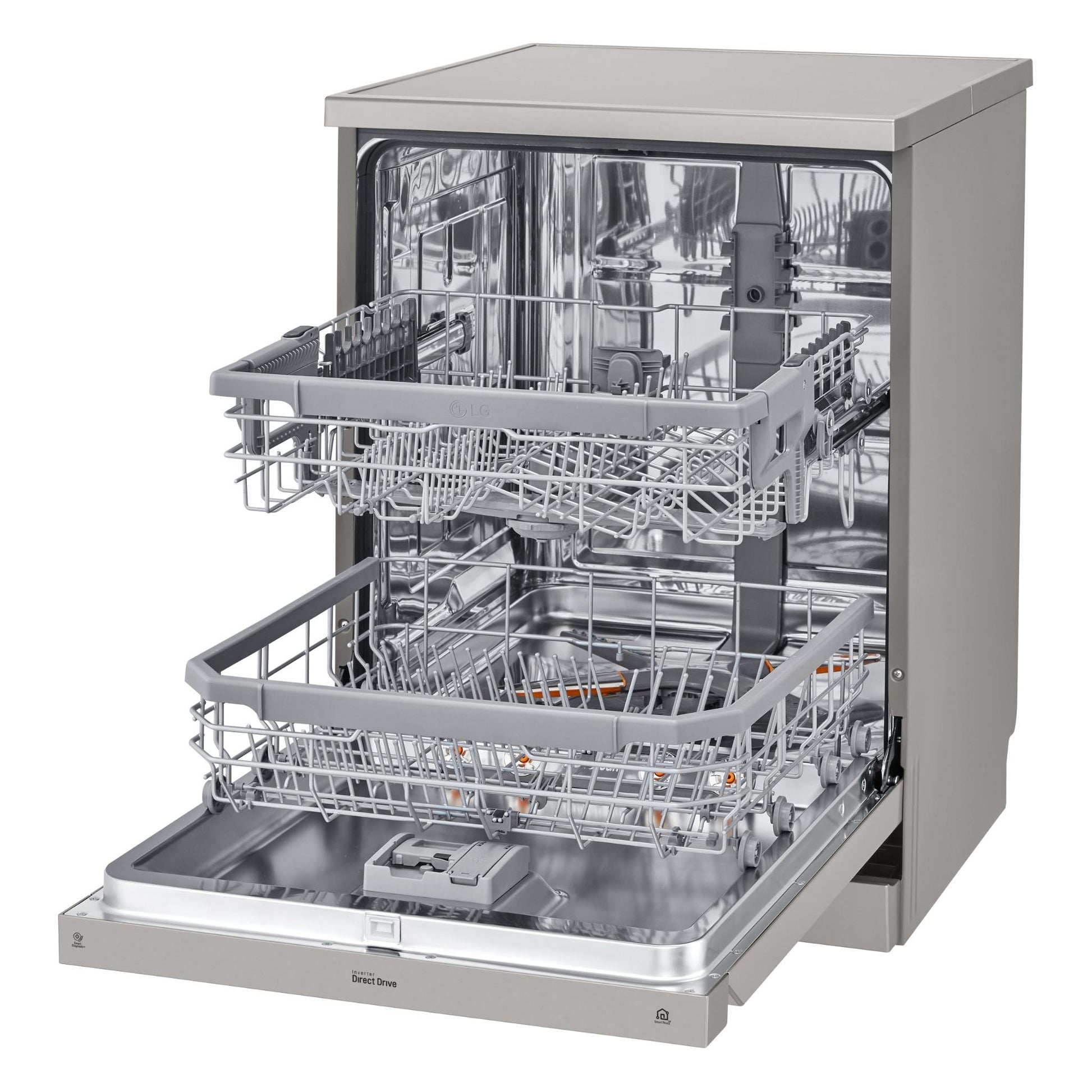 LG XD4B24PS TrueSteam 14 Place Setting Dishwasher (Platinum Steel)